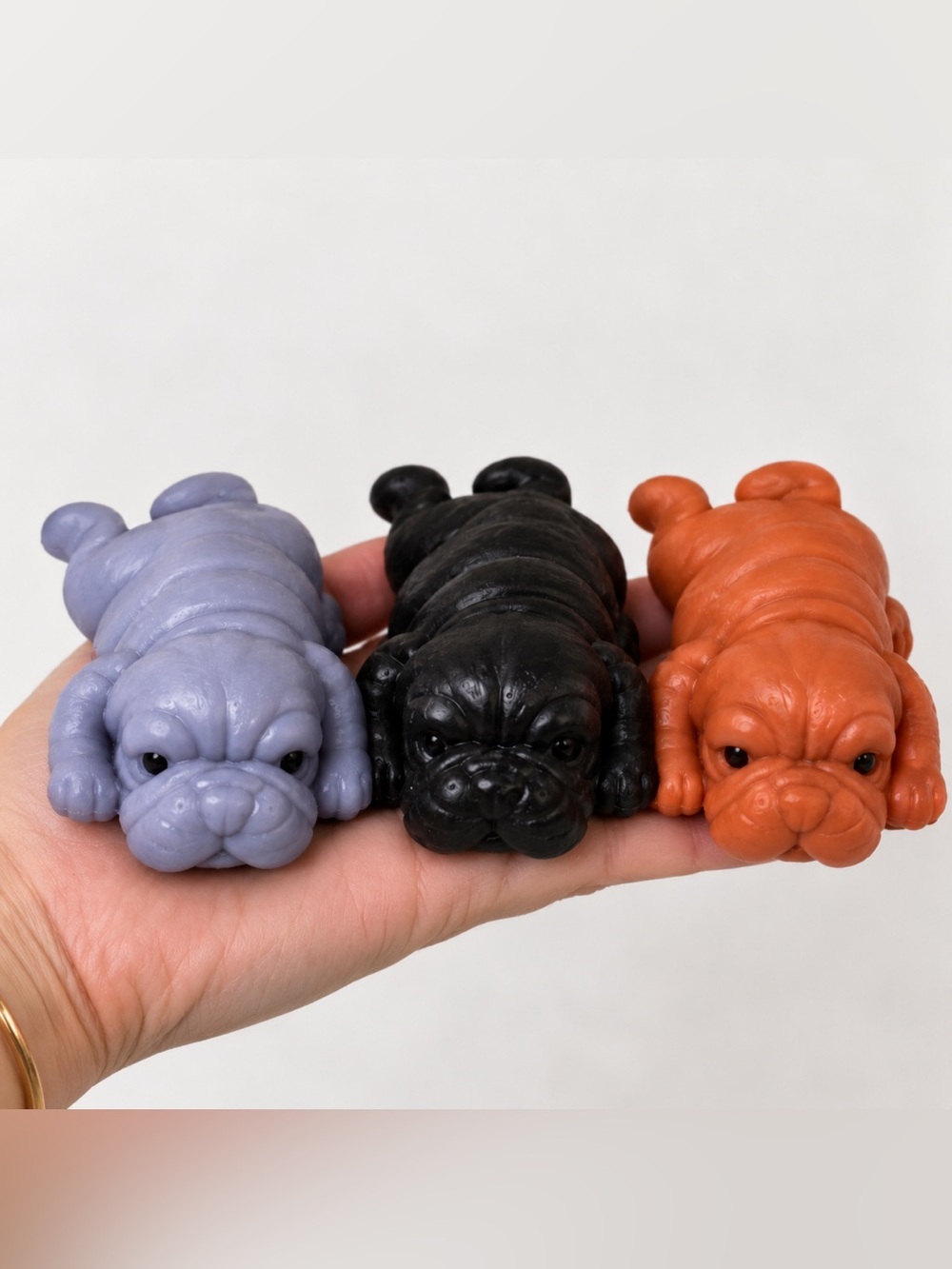 Three mini squishy puppies